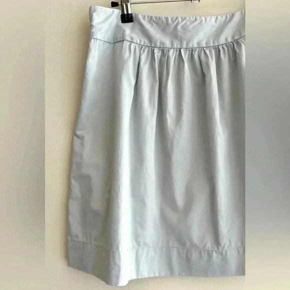J. Crew Light Grey A-Line Mini Stretch Skirt, Size 6 - Picture 3 of 16